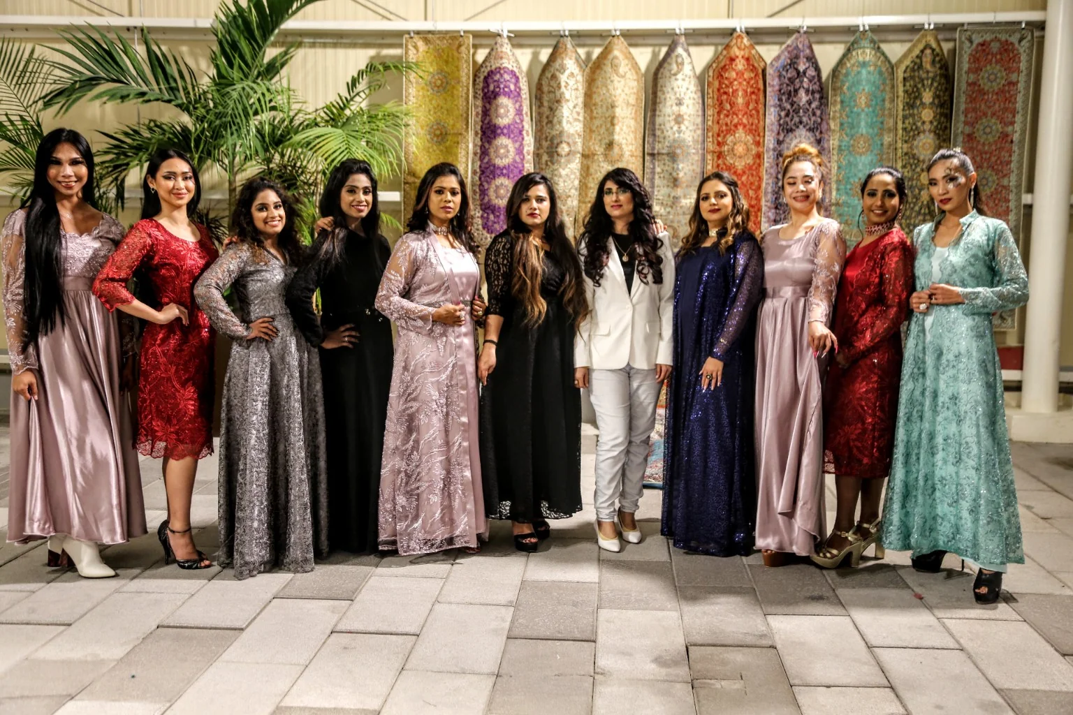 The collection presented together in an original group photograph